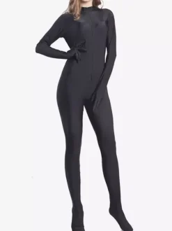 Black Sexy Bodysuit Adults Lycra Spandex Catsuit for Women