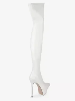 Black Sexy Boots Platform Pointed Toe High Heel Over The Knee Boots