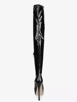 Black Sexy Boots Platform Pointed Toe High Heel Over The Knee Boots