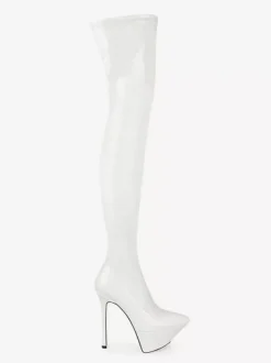 Black Sexy Boots Platform Pointed Toe High Heel Over The Knee Boots