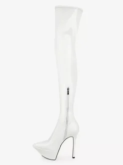 Black Sexy Boots Platform Pointed Toe High Heel Over The Knee Boots