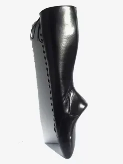 Black Sexy Boots Women Leather Lace Up Ballet Boots