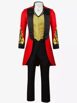 Black Vintage Set Retro Polyester Grommets Long Sleeves Retro Costumes For Man