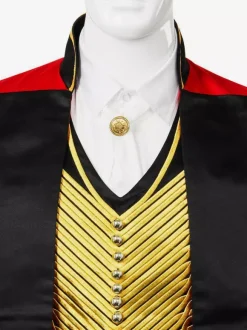 Black Vintage Set Retro Polyester Grommets Long Sleeves Retro Costumes For Man