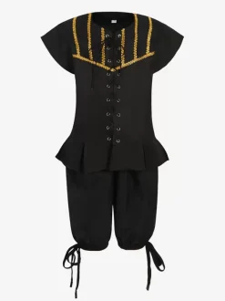Black Vintage Set Retro Polyester Short Sleeves Retro Costumes For Man Burgundy