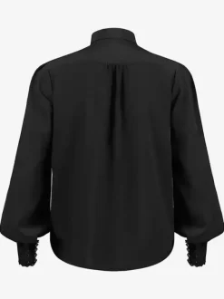 Black Vintage Top Renaissance Polyester Lace Long Sleeves Retro Costumes For Man