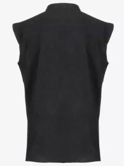 Black Vintage Top Vintage Lace Up Sleeveless Polyester Polyester Fiber Waistcoat Retro Costumes For Man Burgundy