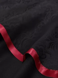 Black Vintage Vintage Chains Jacquard Sleeveless Polyester Cloak Retro Costumes For Man