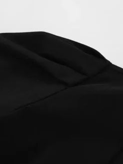 Black V-Neck Women Mini Dress - Elegant Puff Sleeve Hourglass - Elegant Date Night Outfit 2026