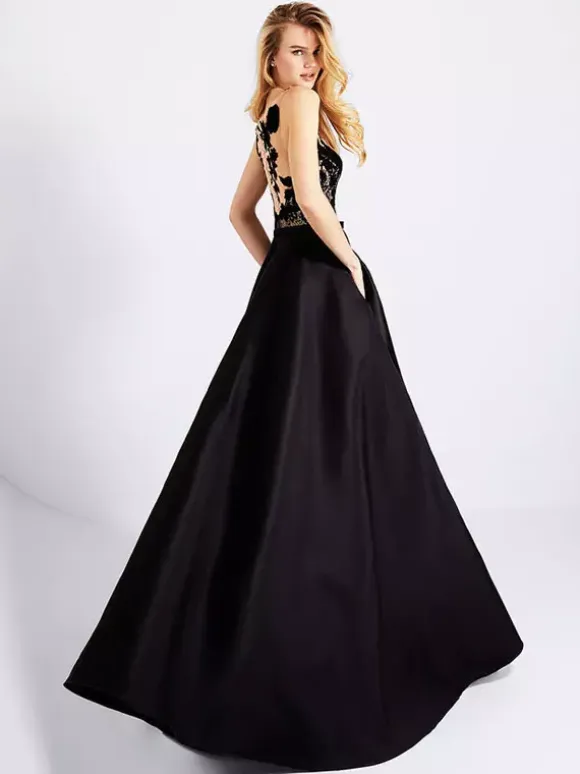 Black Wedding Dresses Lace A-Line Sleeveless Floor-Length Bridal Gown Free Customization