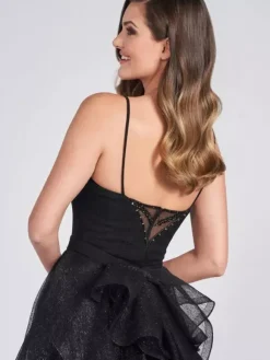 Black Wedding Dresses 2026 Sheath Sleeveless Short Bridal Gown Free Customization