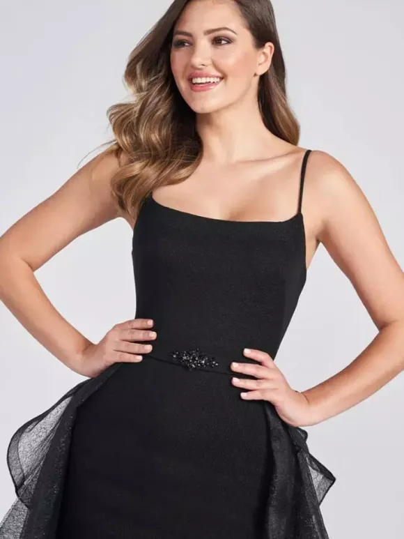 Black Wedding Dresses 2026 Sheath Sleeveless Short Bridal Gown Free Customization