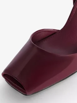 Black Wedge Pumps Peep Toe Ankle Strap Wedge Shoes For Women