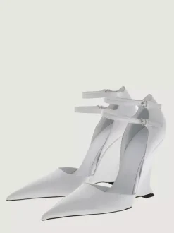 Black Wedge Pumps Pointy Toe Ankle Strap Heels For Women 2026