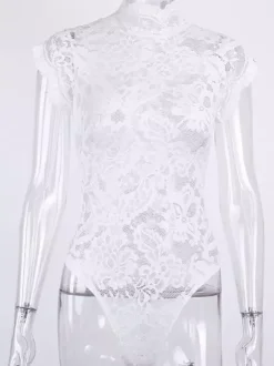 Black Women's Lingerie Sheer Lace See Through Teddies