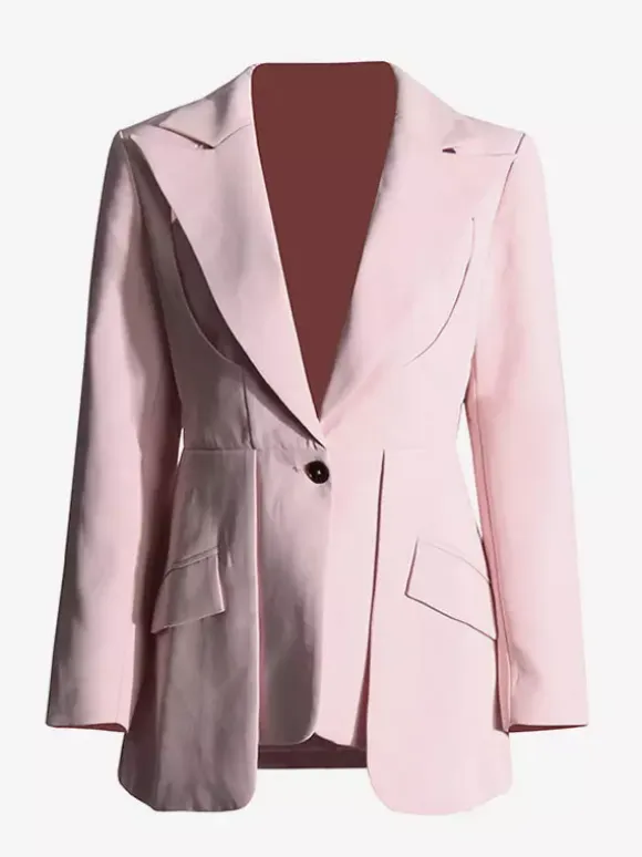 Blazer For Women Chic Cut Out Long Sleeves Outerwear