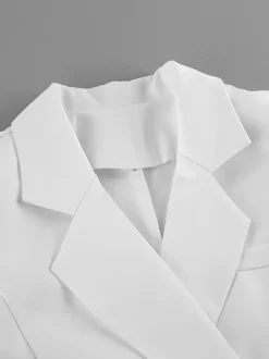 Blazer Dress For Women's Elegant Mini Dress - Wrap Tie Waist Notch Lapel Slim Fit - Spring Office Wear 2026