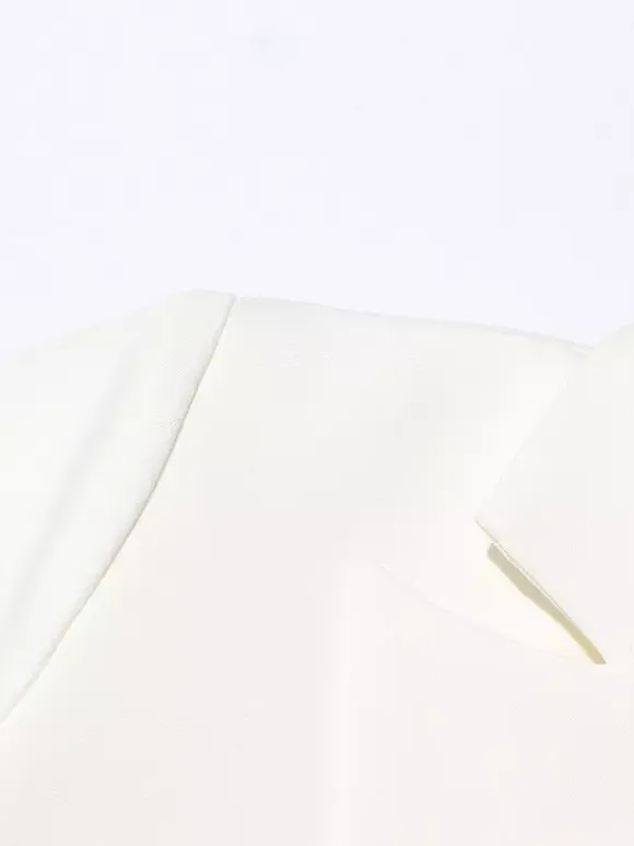 Blazer For Women V-Neck Cut Out Long Sleeves Outerwear