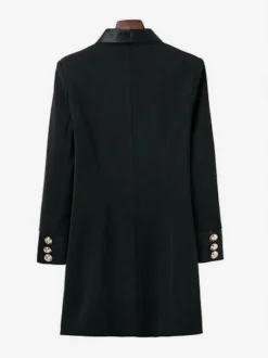 Blazer Jacket Double Breasted V-Neck Blazer Dress For Women