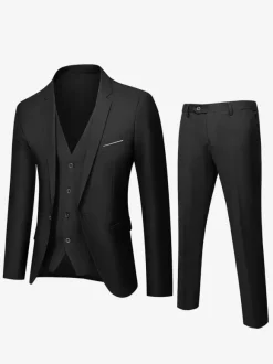 Blazers & Jackets Men's Casual Suits Chic Hunter Green Black Cool Casual Suits For Men