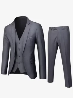 Blazers & Jackets Men's Casual Suits Chic Hunter Green Black Cool Casual Suits For Men