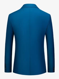 Blazers & Jackets Men's Casual Suits Formal Cyan Blue Dark Green Quality Men's Casual Suits