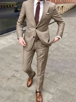 Blazers & Jackets Men's Casual Suits Chic Burgundy Light Sky Blue Fashion Casual Suits For Men