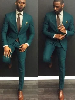 Blazers & Jackets Men's Casual Suits Chic Burgundy Light Sky Blue Fashion Casual Suits For Men