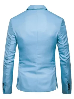 Blazers & Jackets Men's Casual Suits Business Casual Green khaki Attractive Men's Casual Suits
