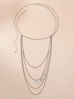 Body Chain Layered Feather Pendant Sexy Summer Shoulder Chain