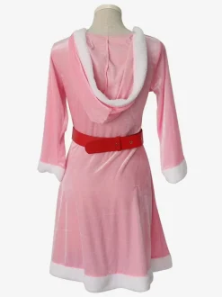 Bodycon Christmas Pink Footwear Dress Headwear Polyester Ombre Christmas Holidays Costumes