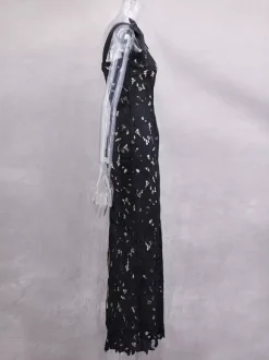 Bodycon Long Dress With Bow Straps Summer Long Party Dress For Women 2026