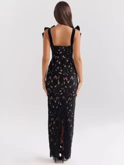 Bodycon Long Dress With Bow Straps Summer Long Party Dress For Women 2026