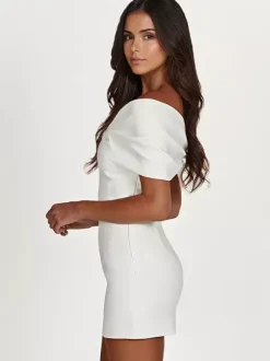 Bodycon Dresses Backless Foldover Party Mini Dresses In Black