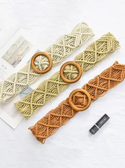 Bohemian Belt Cutout Ring Detailed Chic Belts