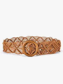 Bohemian Belt Cutout Ring Detailed Chic Belts
