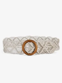 Bohemian Belt Cutout Ring Detailed Chic Belts