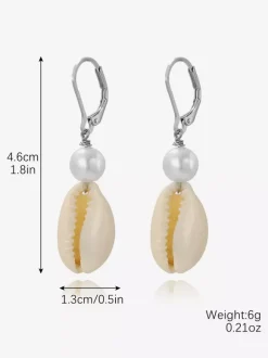 Bohemian Shell Shaped Earrings For Women 2026