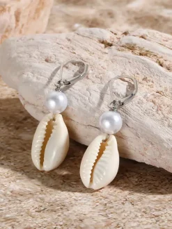 Bohemian Shell Shaped Earrings For Women 2026
