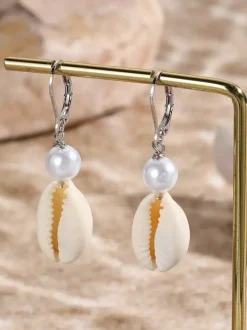 Bohemian Shell Shaped Earrings For Women 2026