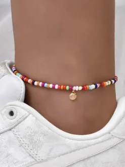 Boho Blond Ankle Chain Beaded Chains Full Body Jewelry For Women