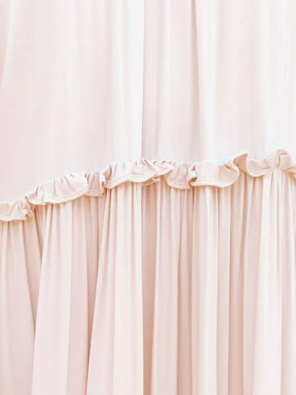 Boho Off Shoulder Tiered Maxi Dress for Women - Cream Puff Sleeve Flowy Long Gown - Summer Beach Resort 2026