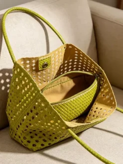 Boho Summer Beach Hollow Out Woven Straw Large Tote Shoulder Bag