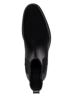 Boots For Men Fabulous Embroidered Artwork Cowhide Square Toe Chelsea Boots