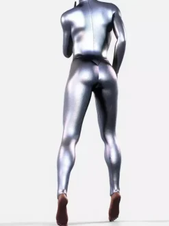Booty Sculpted Full Metallic Bodysuit Latex Catsuits Halloween