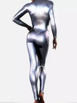 Booty Sculpted Full Metallic Bodysuit Latex Catsuits Halloween