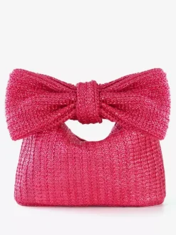 Bow Straw Clutch Bag Vacation Small Bag For Women 2026