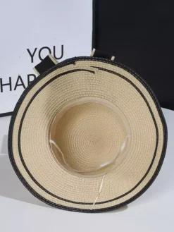 Bow Straw Hat For Women Summer Seaside Sun Hat 2026