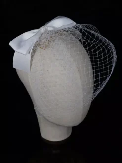 Bows Wedding Veils One-Tier Net Bridal Veil