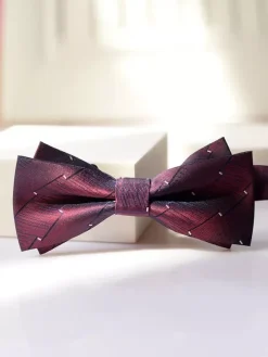 Bow Tie For Men Groom and Groomsmen Wedding Suit Shirt Bow Tie Dress Accessories